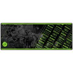 Planet Eclipse XL Gaming Mousepad, Logos Black / Green