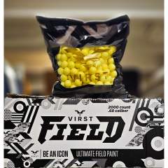 Virst Field Paintballs .68 Cal 2000 pcs Clear-Yellow