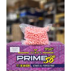 Virst Prime .50 Cal Värikuulat 5000 kpl - Metallic Pink shell yellow fill