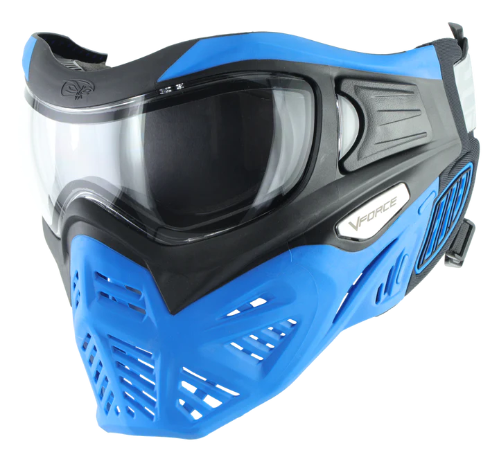 V-Force Grill 2.0 Paintball Goggles, Azure (Black/Blue)