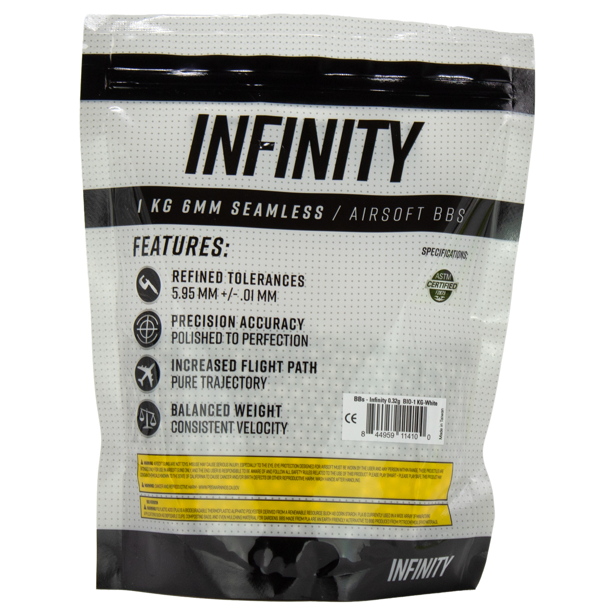 Valken INFINITY Biodegradable 0.32g Airsoft BB's - 1 KG