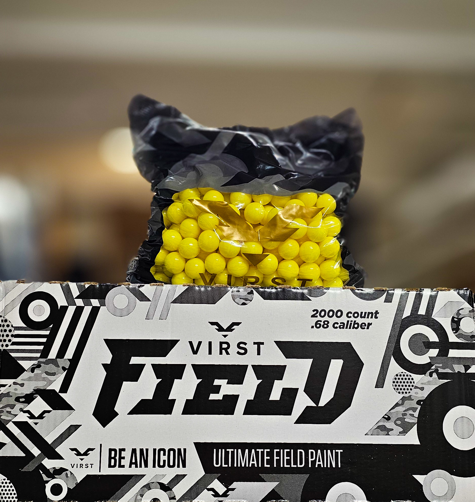 Virst Field Paintballs .68 Cal 2000 pcs Yellow-Yellow