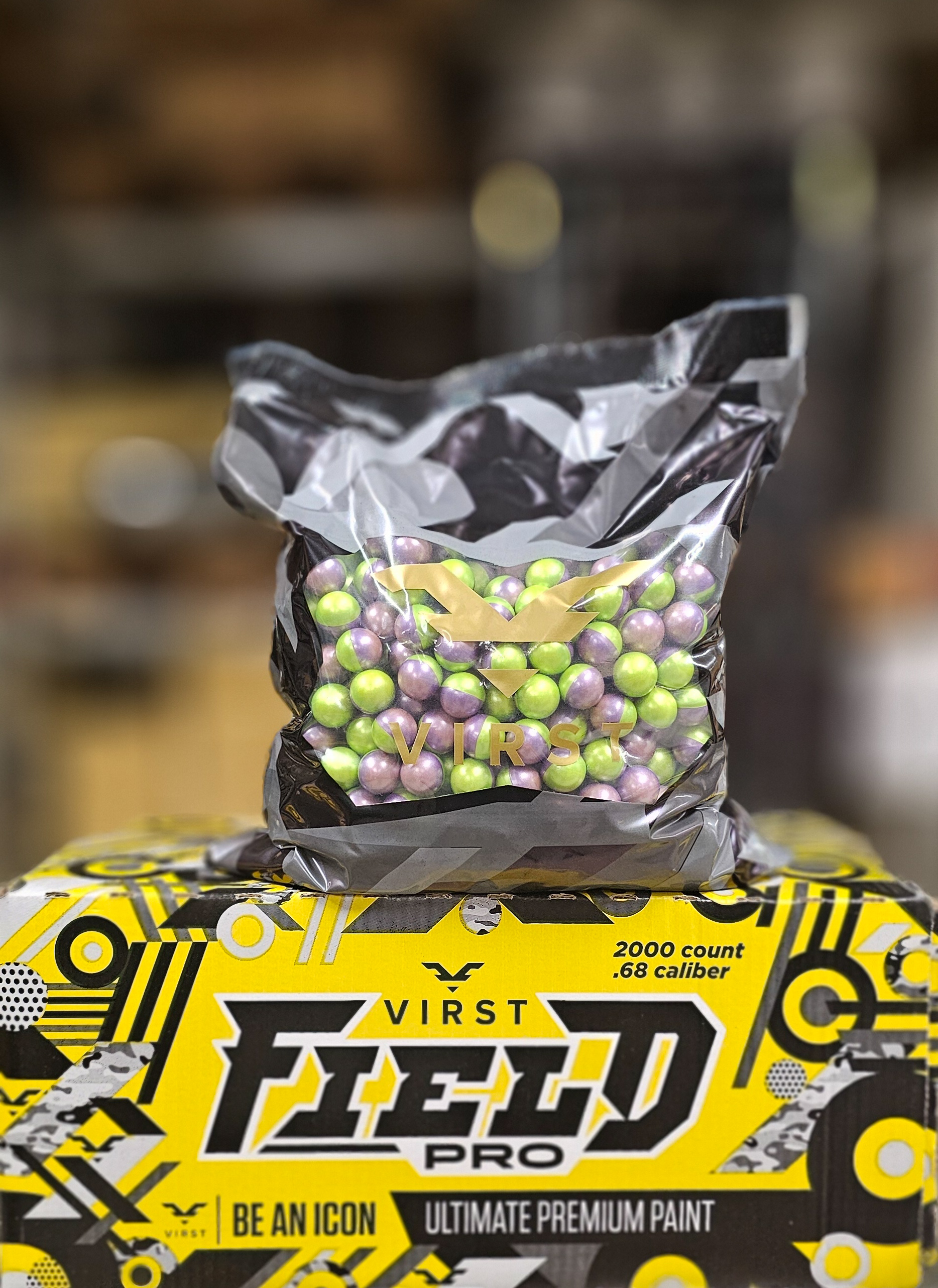 Virst Field PRO Värikuulat .68 Cal 2000 kpl Lime/Violetti - Keltainen Maali